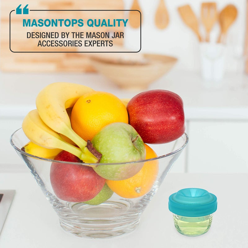 Masontops Trap Caps - Reusable Indoor / Outdoor Fruit Fly Trap Catching Lids - Fits Any Regular Mouth Mason Jar - 4 Pack - Image 5